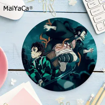 Maiyaca Cool Naujas Anime Kimetsu nr. Yaiba Silikono apvalios pelės Padas Pelės Žaidimas žaidimų Kilimėlis Kilimas PC Laptop Notebook