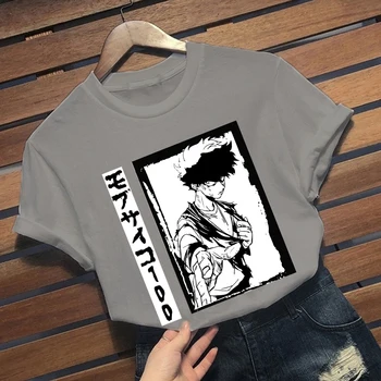 2021 Harajuku Kietas Japonų Anime Vyrų Marškinėlius Unisex Mob Psicho 100 Spausdinti Trumpas Rankovės Marškinėliai Vyrų Streetwear Atsitiktinis Viršūnės