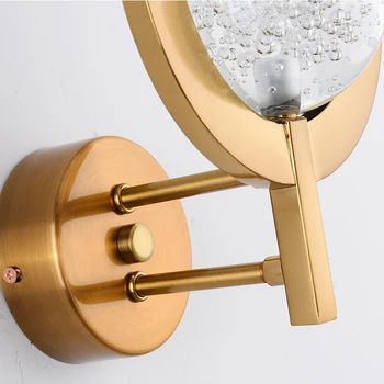 Modern auksinis pakabukas šviesos miegamasis kristalų pakabukas lempa, valgomasis, virtuvės led šviestuvai sieniniai šviestuvai, vonios kambarys kristalų apšvietimo