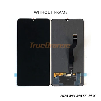 Originalą Huawei Mate 20X LCD Ekranas Jutiklinis Ekranas skaitmeninis keitiklis Su Rėmu Assesmbly Dalys Huawei Mate20X Rodo