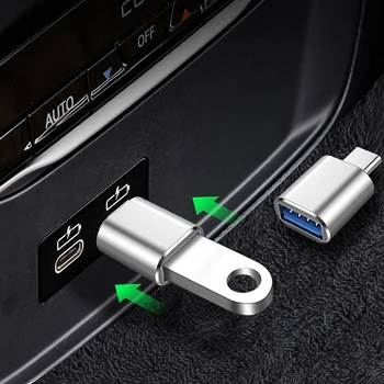 2020 Automobilio Tipo-C USB 3.0 Adapteris Krauti Duomenų Konverteris Tesla Model 3 Auto Užtrauktuku