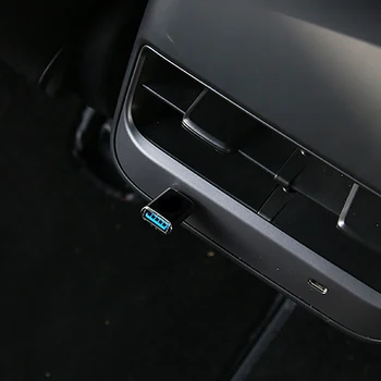 2020 Automobilio Tipo-C USB 3.0 Adapteris Krauti Duomenų Konverteris Tesla Model 3 Auto Užtrauktuku