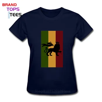 Klasikinis spausdinti Dizainas Liūtas iš Judo T-shirt, Derliaus Jah Love Rasta T shirts Rastafarian Dovanų Marškinėlius Punk Muzikos Tees