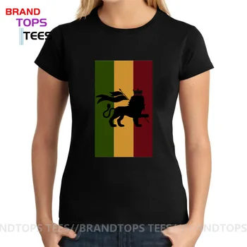 Klasikinis spausdinti Dizainas Liūtas iš Judo T-shirt, Derliaus Jah Love Rasta T shirts Rastafarian Dovanų Marškinėlius Punk Muzikos Tees