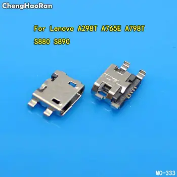 ChengHaoRan 5vnt Micro USB Jungtis Plug Lenovo A298T A765E A798T S880 S890 Le-PAD B8000 S720 P700 Įkrovimo lizdas