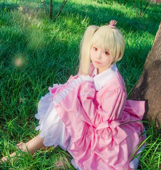 Naujas Anime, Alisa, Kad Zouroku Cosplay Lolita Pink Tarnaitė Suknelė Saldus ir Mielas Lolita Palace Moters, Merginos Japonijos Suknelė