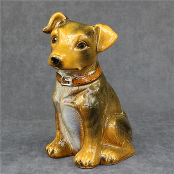 Porceliano Terjeras Šuo Statulėlės Keramikos Foxhound Statula Pet Šuo Gimimo Metai Dovana, Namų Dekoro Ornamentą Meno ir Amatų Reikmenys