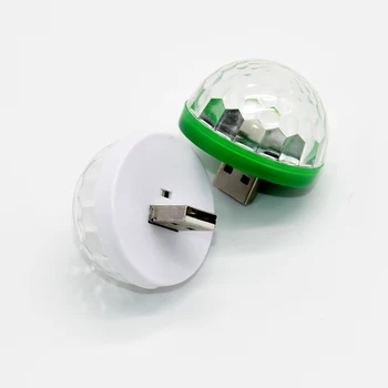 ANYIGE Mini USB led Šalies Žibintai Nešiojamų Kristalų Magija Kamuolys Namuose Šalis Karaoke Papuošalų Spalvinga Etape LED Disco Šviesos