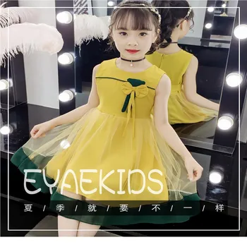 Mergaičių vasaros suknelė 2020 nauja vaikų Šifono rankovių princesė suknelė mažai mergaičių vasaros suknelė vaikas drabužiai, vaikams drabužiai