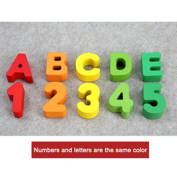 Vaikus Matematikos Raidžių Skaičius Atitikimo Žaidimas Pripažinimo Intelekto Lavinimo Žaislas Švietimo AN88