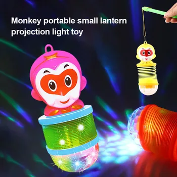 Beždžionė Ruožas Šviečiantys Žaislai, Žibinto Iškyša Pavasario Plėtra Šviesos Žaislas Juokinga Gyvūnų Žėrintis Vaikų Žaislas