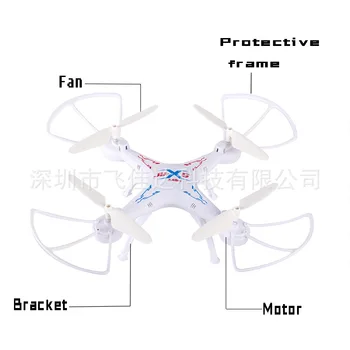 JDTOYS keturias ašis orlaivių drone, nuotolinio valdymo aerofotografija atsparus žaislas orlaivių didelio greičio rotacinis