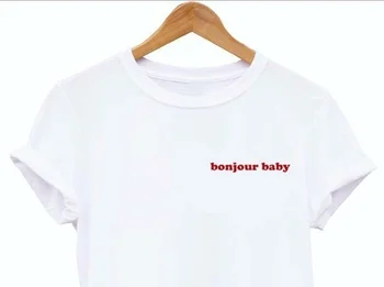 PUDO-JBH Sveiki Kūdikių Marškinėliai, Bonjour 