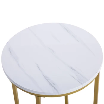 【MŪSŲ Sandėlyje】40x40x60cm Marmuro Paprasta Raundo Pusėje stalo mažas stalas Baltas