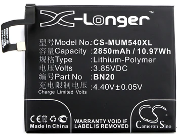 Cameron Kinijos Baterija 2850mAh BN20 už XiaoMi Meri, Mi 5c, Mi 5c Dual SIM TD-LTE