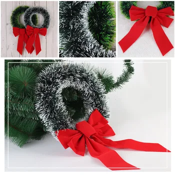 Kalėdų vainikas dideli svogūnai ir bell žalia Kalėdų žiedas Kalėdų vainikas Pirkinių langą decorationChristmas papuošalai