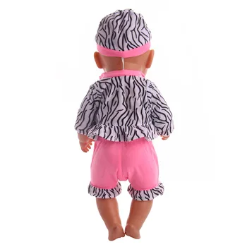 Lėlės Drabužių naujas mados pižama set+hat tinka 43cm naujas zaps lėlės suknelė priedai