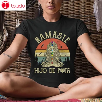 Namaste Hijo De Puta Jogos T-Shirt Retro Vintage Dovana Vyrams Moterims Jogos Marškinėliai