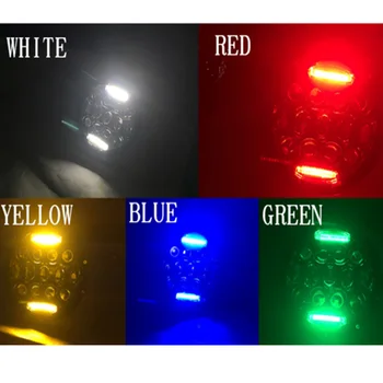 2018 2vnt 75 W 7 Colių Apvalus Led Žibintas 12V LED Žibintų Geltona,Žalia Balta Žalia,Raudona Wrangler Motociklo Off Road