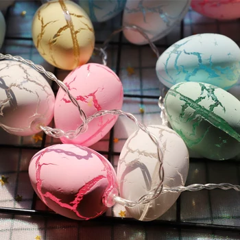 Kalėdų, Naujųjų Metų Dekoracijas String Žibintai Kiaušinių formos Velykų Šalies Namų