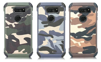 Kamufliažas Telefoną Atveju LG G5 Armijos Camo Camo Minkštos TPU atsparus smūgiams Šarvai Galinio Dangtelio LG K10
