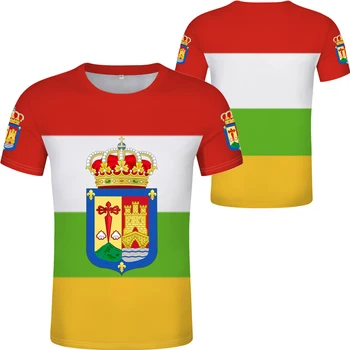 Ispanijos LA RIOJA marškinėliai t-shirt spausdinti vėliavos žodis calahorra haro arnedillo ezcaray vyriški Prekės Tracksuit Fitneso harajuku T-shirt