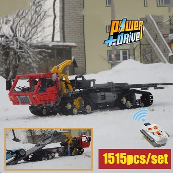 Naujas RC SS-37289 Arkties vilkti sunkvežimių Modelis Tinka LepiningsTechnic Sunkvežimių Miesto Modelį, Statyba Blokai, Plytos Vaikas Žaislai Vaikas, Gimtadienio Dovana