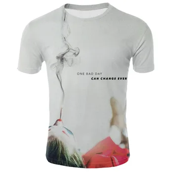 3D spausdinimo Raundo kaklo trumpomis rankovėmis marškinėliai, vyriški marškinėliai atsitiktinis apvalios kaklo aukštos kokybės streetwear laisvalaikio drabužiai, marškinėliai