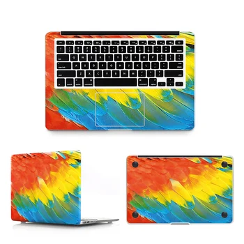 DIDENYBĖS 3 in 1 Plunksna, Top+Bottom+Riešo Visiškai Padengti Odos Nešiojamas Lipdukas, skirtas MacBook Air Pro 