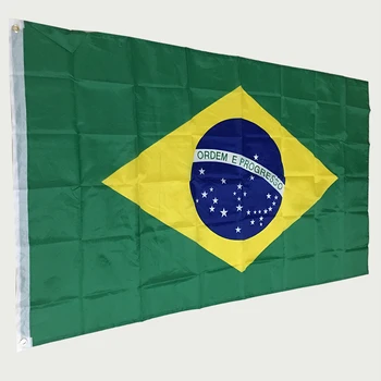 2018 Pasaulio Čempionato poliesteris spausdinimo neišblunka 3ft * 5ft Brazilijos vėliava kelių didmeninės