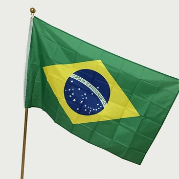 2018 Pasaulio Čempionato poliesteris spausdinimo neišblunka 3ft * 5ft Brazilijos vėliava kelių didmeninės