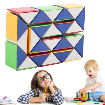 Gyvatė Magic 3D Cube Puzzle Žaidimas Twist Žaislas Šalies Kelionių Šeimos Vaikui, Dovana, Gera Skatinti Vaikų Žvalgybos Kalėdų žaislas