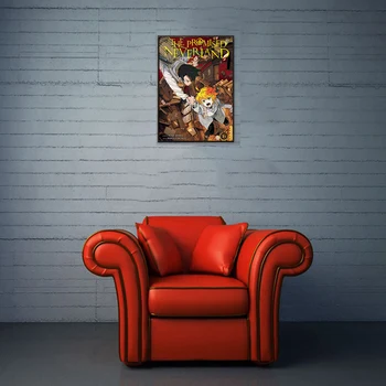 Pažadėjo Neverland Anime Plakatu, Sienų Tapyba Emma Norman Ray Isabella Lipni Nuotraukas, Namų Dekoro Tapybos Sienos Plakatas