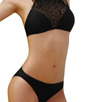 Moterų Paplūdimio Paminkštinta Push-up Liemenėlė Bikini Komplektas 2020 Seksualus maudymosi kostiumėlį, Maudymosi Kostiumą, maudymosi Kostiumėliai, Moteriška Dviejų dalių Apynasrio Paplūdimio