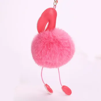 Mielas Pūkuotas Pompom Flamingo Pliušinis Žaislas Kailis Netikras Triušis String, kabamųjų lynų pliušinis Lėlės, žaislai dekoro Dovanų Žaislų Krepšys Pakabukas Žaislas G0156