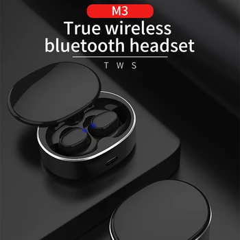 M3 tiesa Belaidžio Bluetooth5.0 Ausinės su Skaidrių dizainas Jutiklinis Kontrolės Heaphones Sporto Ausinių Triukšmo Mažinimo Ausinių,400mah