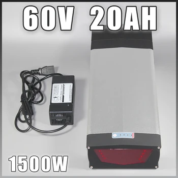 Galinis stovas 60V 20Ah Ličio jonų 60V Elektrinis motoroleris EBike Baterija su LED Lempa USB Prievadą 60V 1000W Variklis