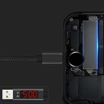 QC 3.0 Micro USB Laidą, Įkroviklį, Ekranas Kabeliai Micro+ C Tipo+ 8 Pin Duomenų Kabelis iPhone 5 6 7 
