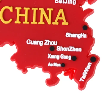 1PCS Kinijos Vėliava Žemėlapis Šaldytuvas Magnetinis Lipdukas Kinų Stiliaus Šaldytuvas Magnetai, Suvenyras, Dovanos Modernių Namų Virtuvės Dekoras