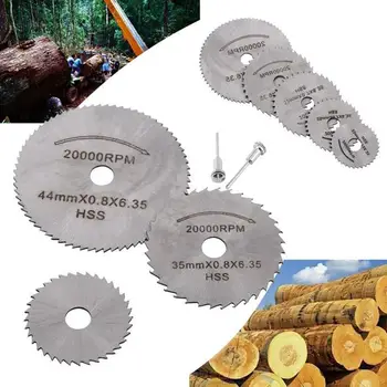 1 Rinkinys HSS mini diskinės medienos pjovimo pjūklas, Pjovimo Diskas Gręžimo Rotacinis Plastikinių pamatė, Drožyba Reikmenys, Medžio, metalo varantys Y5Y2