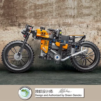 PELĖSIŲ KARALIUS 23005 Elektros nuotolinio valdymo Motociklo Modelio Blokai Surinkti Plytos Vaikų Kūrybiniai Žaislai, Kalėdų Dovanos