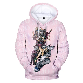 Geriausia pardavimo anime megztinis JOJO KEISTŲ NUOTYKIŲ hoodie JoJo plonas hoodie atsitiktinis vyrų / moterų kostiumas, džemperis