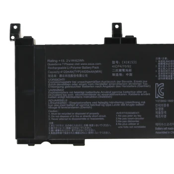 Kede 15.2 V 62Wh Originalus C41N1531 Nešiojamas Baterija Asus GL502VS-1A GL502VY-DS71 GL502VY GL502VT-1B Serijos, Tablet