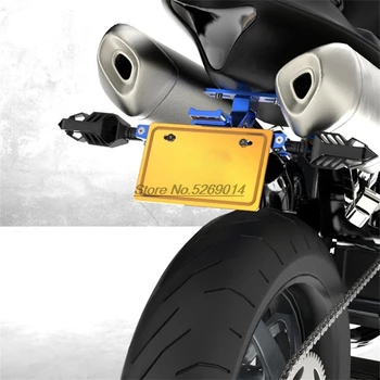 LED CNC Aliuminio Motociklo Licencija, Registracijos numerio Laikiklio dangtelis Antras Šakių Xjr 1300 Yamaha, Suzuki Rmz Ktm 1190