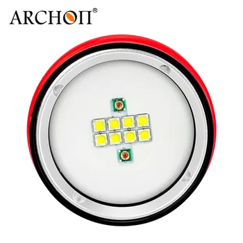 ARCHON D26VR W32VR Nardymo LED Žibintuvėlis Balta Raudona Vaizdo, Šviesos, Fotografijos po vandeniu Fakelais 2000 Liumenų, 26650 Baterija