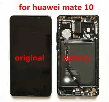 Originalą Huawei Mate 10 ALP-AL00 TL00 jutiklinio Ekrano LCD ekranas su rėmo su pirštų atspaudų baterijos Pakeitimas
