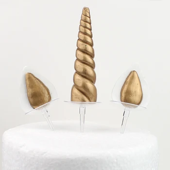 Angelas sparnų Vienaragis šalis dekoro Vienaragis desertai įrankis gimtadienio tortas dekoravimo priemonė tortas topper baby shower berniukas babyshower