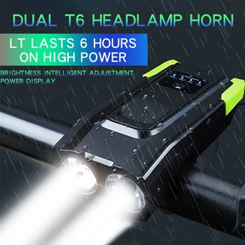 2000/4000mAh T6 LED Dviračio Žibintai Kalnų Dviračių Šviesos Lauko Dviračių USB Lempa