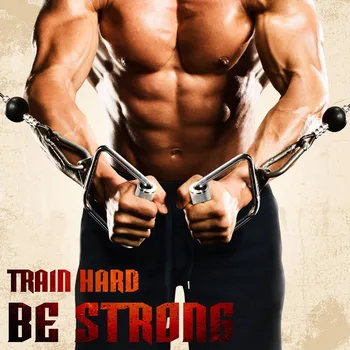 Fitneso Stiprumo Mokymas Tricepsas Bicepsas Paspauskite Žemyn Kabelis Rankena Kultūrizmo Rankos Treniruotės Naudotis Įrankiai