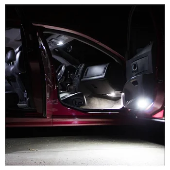 12 Baltos LED Lemputės Automobilių Skaitymo Dome Šviesos Interjero Komplektas Tinka 2007-2009 M. 2010 M. 2011 M. 2012 M. Mazda CX-7 CX7 Kamieno Licencijos numerio ženklo apšvietimo Žibintas